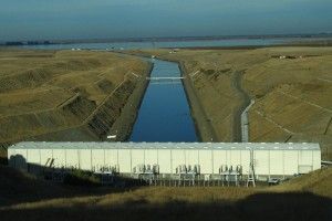 Banks Pumping Plant looking out into Delta Nov 2011 #2 50 pct
