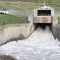 High-flow releases from Coyote Valley Dam at Lake Mendocino on January 16, 2023.